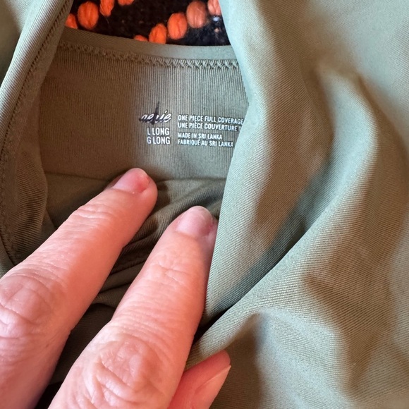 (NWT) Aerie Wrap One Piece Swimsuit in Olive - Picture 4 of 5